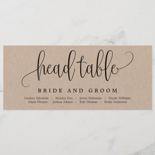 Schöne kalligraphische Seekarte Menükarte (Vorderseite)