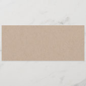 Schöne kalligraphische Seekarte Menükarte (Rückseite)