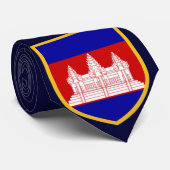 Schöne Kambodscha-Flagge Krawatte (Gerollt)
