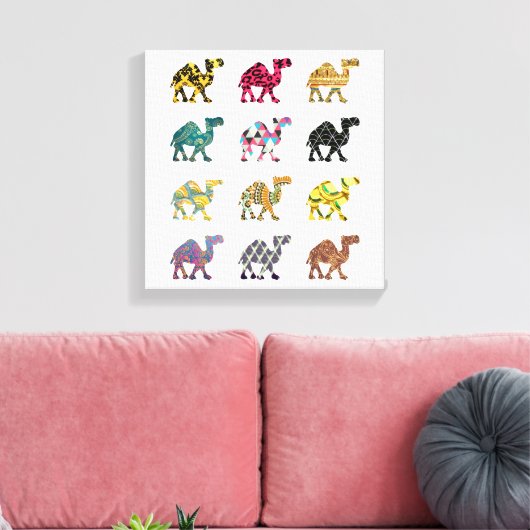 Schöne Kamelkunst Leinwanddruck (Insitu (Wohnzimmer))