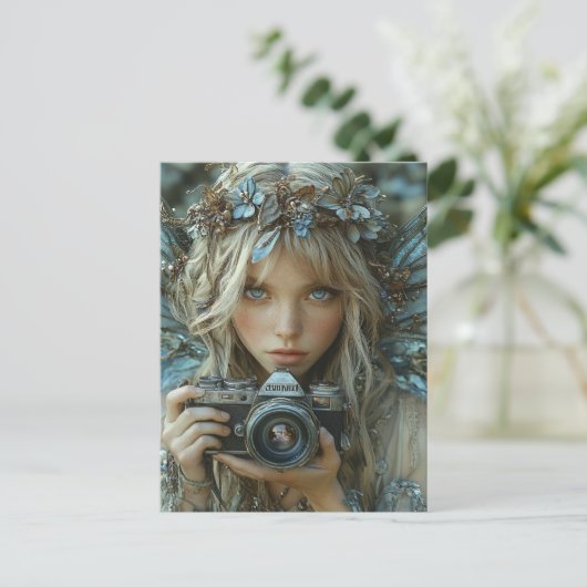 Schöne Kamera Postkarte (Stehend Vorderseite)