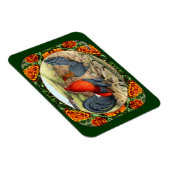 Schöne Kampfhühner Magnet (Rechte Seite)