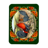 Schöne Kampfhühner Magnet (Vertikal)