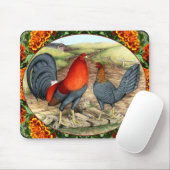 Schöne Kampfhühner Mousepad (Mit Mouse)