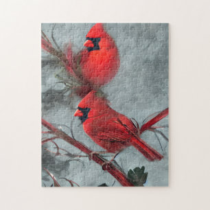 Schöne Kardinal Birds Puzzle