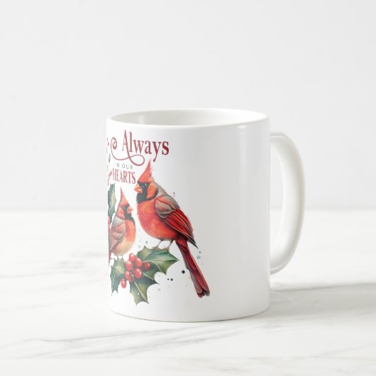 Schöne Kardinal-Gedenkstätte immer im Herzen Kaffeetasse (VorderseiteRechts)