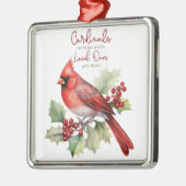 Schöne Kardinäle erscheinen, wenn unsere lieben Ornament Aus Metall (Links)