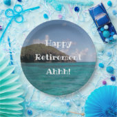 Schöne Karibik-Insel-Pensionspapier Pappteller (Party)