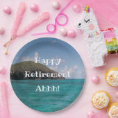 Schöne Karibik-Insel-Pensionspapier Pappteller (Party)