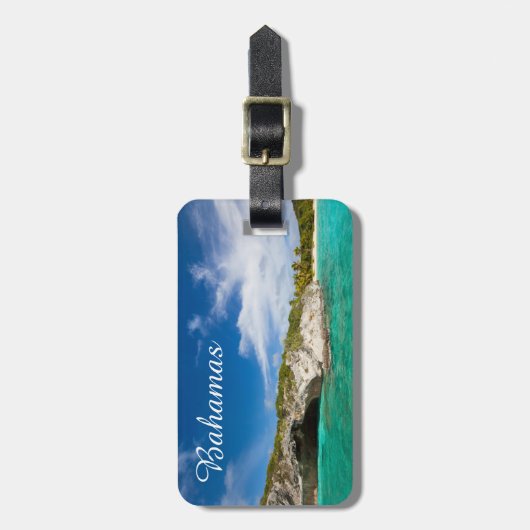 Schöne karibische Küste Gepäckanhänger (Vorderseite vertikal)
