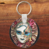 Schöne Karnevalsmaske Schlüsselanhänger (Vorderseite)
