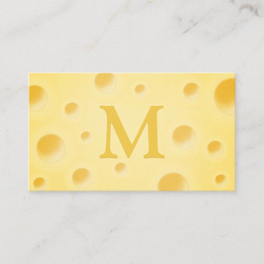 Schöne Käsespezialitäten & Unterhaltung Mit Monogr Visitenkarte (Vorderseite)