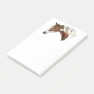 Schöne Kastanienbraune Tovero Paint Horse Post-it Klebezettel