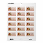 Schöne Kastanienpferde-Rücksendeadressen-Aufkleber Adressaufkleber (Vorne)