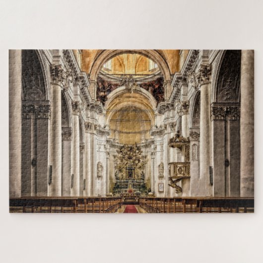 Schöne Kathedrale Innenraumszenen Puzzle (Horizontal)