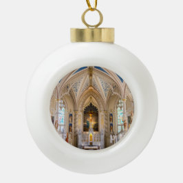 Schöne Kathedrale   Keramik Kugel-Ornament