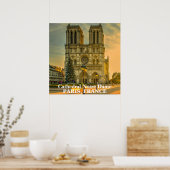 Schöne Kathedrale Notre Dame Paris Frankreich Poster (Küche)