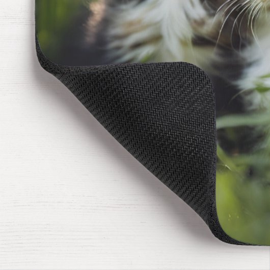 Schöne Kätzchen im Gras Mousepad (Ecke)