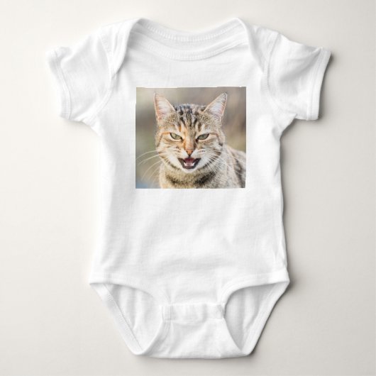 Schöne Katze Baby Strampler (Vorderseite)