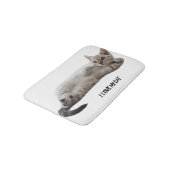 Schöne Katze Design Badematte (Schrägansicht)