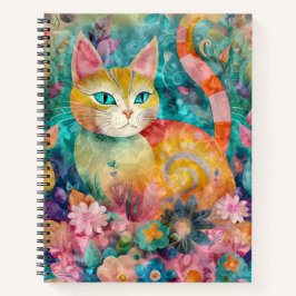 Schöne Katze im GardenSpiral Notebook Notizblock