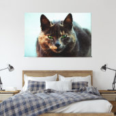 Schöne Katze Leinwanddruck (Insitu (Schlafzimmer))