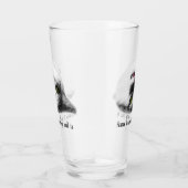 Schöne Katze lustig anpassbar Glas (Rechts)