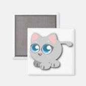 Schöne Katze Magnet (Vorderseite/Rückseite)