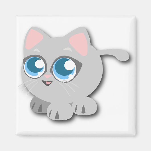 Schöne Katze Magnet (Vorne)