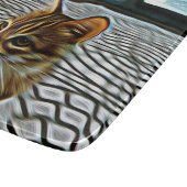 Schöne Katze malen Schneidebrett (Ecke)
