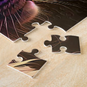 Schöne Katze mit Blattwerk - Kunst der künstlerisc Puzzle (Seite)