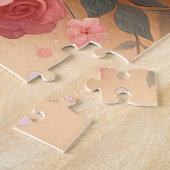 Schöne Katze mit Blume Puzzle (Seite)
