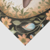 Schöne Katze mit Blume Seidenpapier (Detail)