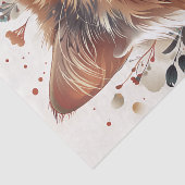 Schöne Katze mit Blume Seidenpapier (Detail)