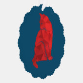 Schöne Katze Ornament Karte (Rechts)