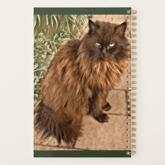 Schöne Katze Planer (Rückseite)