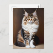 schöne Katze Postkarte (Vorne/Hinten)