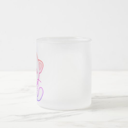 Schöne Katze Print - Perfekt für Ihre Morgenbraue! Mattglastasse (Mittel)