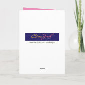 Schöne Katze - Spanisch Englisch Purrfecto Birthda Karte (Rückseite)