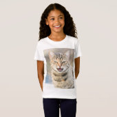 Schöne Katze T-Shirt (Vorne ganz)