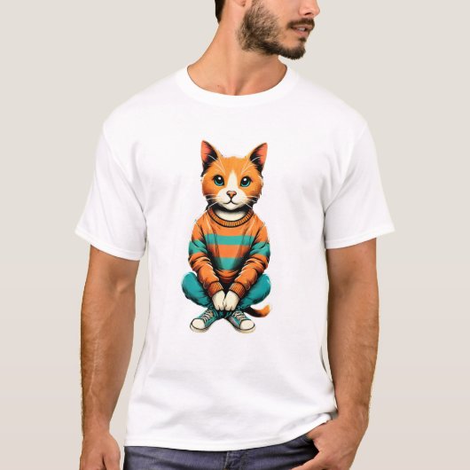 Schöne Katze T-Shirt (Vorderseite)