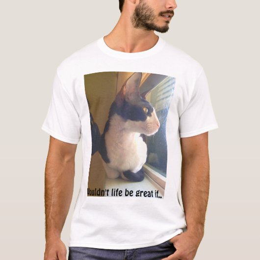 Schöne Katze T-Shirt (Vorderseite)