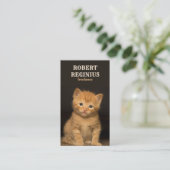 Schöne Katze Visitenkarte (Stehend Vorderseite)