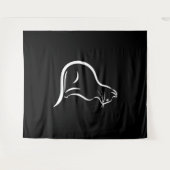 Schöne Katze zeichnend für Tierfreunde. Wandteppich (Vorderseite (Horizontal))