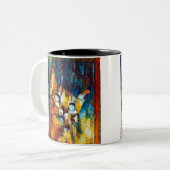 Schöne Katze Zweifarbige Tasse (Vorderseite Links)