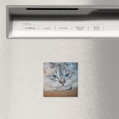 Schöne katzenblaue Augen Magnet (In Situ (Geschirrspüler))