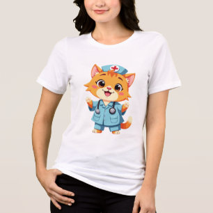 Schöne Katzennahrung für Tierliebhaber Funny Cats Tri-Blend Shirt