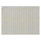 Schöne Kawaii Katzen, spielen mit weißem Spielzeug Tischdecke (Vorderseite (Horizontal))