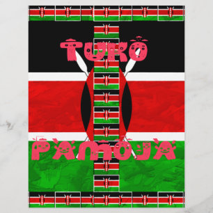 Schöne Kenia-Flagge Tuko Pamoja Inspirierend