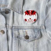 Schöne kenianische Flagge. Button (Beispiel)